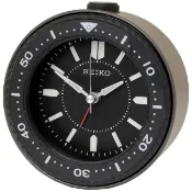大高雄鐘錶城 seiko SK037 精工鐘 QHE184K 潛水錶造型鬧鐘(黑色)/9.5*9.4*5 cm｜樂天領券現折★全館特惠中★指定刷卡回饋10%