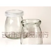 ★吉田佳★B51718，保羅瓶(買杯+送蓋子)，台灣製造，厚玻璃，布丁瓶，布丁玻璃瓶，布雷杯，布丁杯，保羅杯，奶酪杯