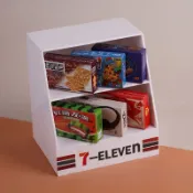 🍑仿真玩具 迷你收纳展示架 7-11貨架 迷你蛋糕收纳櫃 迷你微縮模型 家家酒食玩 家家酒遊戲 场景模型