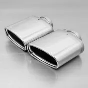 奧地利 Remus Sport Exhaust 排氣管 拋光銀 尾飾管 扁口 142mm*72mm