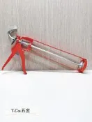 《T.C五金》附發票 矽力康槍SILICONE 手動 帶行齒推進桿 矽利康槍 壓膠槍 施工槍 打槍 矽膠槍 省力快速擠壓