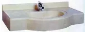 【YOYA】人造石檯面水槽100cm 一體成型 洗臉盆L-502B(台灣製造)☆人造石面盆