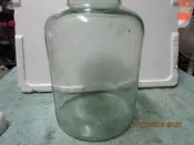 candy尋寶樂園...早期玻璃罐~~醬菜罐~~無蓋~~淺綠色~~氣泡玻璃~~高約28CM~口直徑9