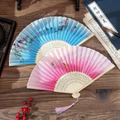 批發直銷【輕便折疊】兒童折扇古風漢服扇子男童女童中國風折疊小扇子舞蹈拍照學生禮物
