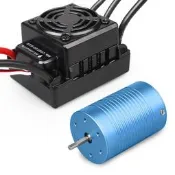 【飛鷹模型】好盈無刷防水電變50A 3650無刷四級馬達 越野大腳短卡車暴力動力套裝