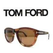 TOM FORD►文青古著 寶麗萊 (偏光鏡片) 經典復古時尚 琥珀玳瑁大鏡面 太陽眼鏡 TF520 50H