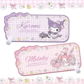 玉桂狗異形通用有線無線皮革滑鼠墊庫洛米HelloKitty美樂蒂辦公學習大號桌墊防油防水免洗
