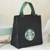 臺灣現貨STARBUCKS 熱賣 星巴克日本便當袋手提包大號絕緣午餐袋
