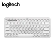 【Logitech 羅技】K380S 跨平台藍牙鍵盤 珍珠白