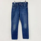 【DOKODEMO】Levi's 501 CT 牛仔褲/長褲，紐帶門襟，靛藍色，W28 號（古著）。
