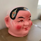 ✈️臺灣出貨✈️社火塑料大頭娃娃頭套面具娃娃頭面具秧歌服裝舞獅舞龍民間喜慶🔥工廠直銷🔥