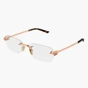 【GUCCI 古馳】方形無框光學眼鏡(GG2231O-003)