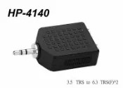 唐尼樂器 TONY MUSIC 台製 Stander HP-4140 3.5mm 轉兩個 6.3mm 母分接頭(耳機/混音器音響器材使用)【唐尼樂器】