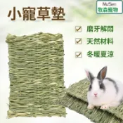 天然牧草兔子腳墊 手工編織可磨牙草墊 冬暖夏涼 兔子休息草墊 小寵物草墊 倉鼠龍貓草墊