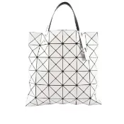 【ISSEY MIYAKE 三宅一生】BAO BAO LUCENT 6X6 亮面手提包(白色)