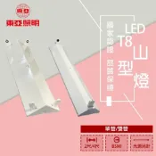 (店+)【東亞照明】LED T8 山型燈具 單管 雙管 2尺 4尺 光源另計 日光燈具 4243/4143/2243/2143