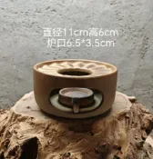 古瓷堂日本回流瓷器 日式白陶溫茶爐 酒精蠟燭兩用 迷你熏香爐 附贈蠟燭托 實物拍攝 茶道香道必備