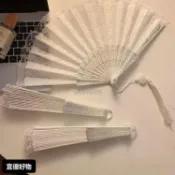 🔥宜優好物🔥法式蕾絲流蘇摺疊小扇子夏季隨身便攜舞蹈漢服女生中國風摺扇