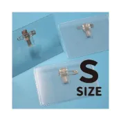 (店+)附夾識別證套 S10 (小) 壓克力出入夾 名牌套 板套 -珍