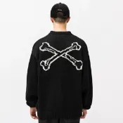 〖AXEL〗WTAPS POLY.X3.0 SWEATER/HOODIE 骨頭針織毛衣 寬鬆連帽T恤