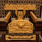 (店+)弘喧 仿 黑檀入 檜木 五龍 請椅 雙色 龍椅 神尊 屈椅 神明椅 貼座 精雕 實木 請椅 疊座 神明 文椅