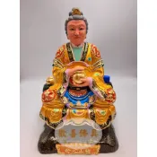 〔歡喜佛具〕八吋八驪山老母  黃袍  手拿金瓶｜神像 神尊 拜拜用品