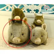 【胡桃鉗生活傢飾】可愛頑皮條紋山豬玩偶/布偶/玩具/禮物～大豬仔+中豬仔+小豬仔抱枕～3入1組下標區