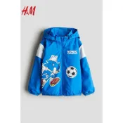 H&M HM 長袖 連帽 外套 2-8T 110cm-130cm 音速小子 SONIC 全新吊牌未剪 童裝