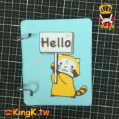 卡通狸貓抽卡小書 生日卡片 機關卡 情人節 手作卡片 手工卡片 相冊 相簿 驚喜 禮物 告白 驚喜 禮物