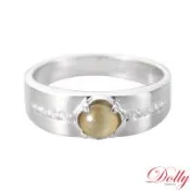 Dolly 14K金 金綠玉貓眼鑽石戒指