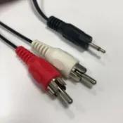 易控王 2.5mm 單音 to 紅白RCA 5米 (30-228-01)