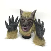 【牛牛柑仔店】狼人頭套 狼王面具 狼王頭套 狼人手套 動物頭套 鬼面具 萬聖節 搞怪頭套 嚇人頭套 天黑請閉眼 狼人殺