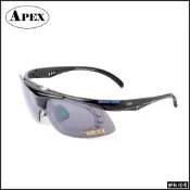 (店+)野戰搖滾 APEX 976 戰術射擊眼鏡(黑色鏡框 生存遊戲 上掀式護目鏡太陽眼鏡防彈眼鏡運動眼鏡偏光鏡抗UV400)