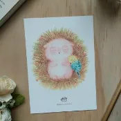 可愛原創插畫 馬鈴薯狗狗 明信片 午睡