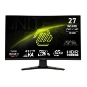【蝦皮直營】MSI微星 MAG 274CQF 2K 1500R曲面 電競螢幕 2K/VA/180Hz 廠商直送