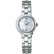 【SEIKO 精工】LUKIA 星空閃耀太陽能女錶-珍珠貝x銀/22.8mm 送禮  禮物(SSVR133J/V117-0EF0S)