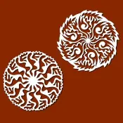 波西米亞曼陀羅 svg，圓形曼陀羅 svg，羽毛曼陀羅 svg，民間曼陀羅 svg，SVG