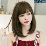 月鳥商社 假髮馬尾女 抓夾短版 大波浪氣質 長捲髮 假髮女可斜可齊中長整頂發網紅假髮自然逼真齊肩髮假髮