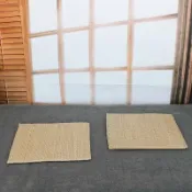緹娜嚴選 tinaestore 【方形蒲草坐墊-50*50cm-1款/組】榻榻米手工草編打坐拜佛瑜伽墊禪修茶道-7501039