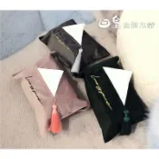 流蘇絲絨面紙套 面紙盒 北歐風紙巾套 現貨 抽取式面紙套 可挑款 絲絨刺繡面紙套
