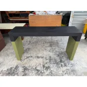 香榭二手家具*鐵刀木紋5尺 長形吧台桌-吧檯桌-玄關桌-展示台-展示檯-展示桌-長條桌-吧台-高腳桌-展示架-邊桌