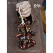 手搖鈴 音療樂器 果殼風鈴 冥想 瑜伽 打坐 果殼音束 印尼果殼搖鈴 鴨健藤24顆