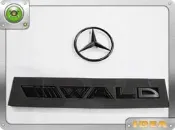 泰山美研社 b1124 BENZ 賓士車身標誌 WALD標誌 AMG字貼 電鍍加工消光黑 W203 W204 W211