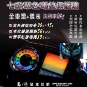 【惡鯊】Quannon-150 酷龍 仿賽 儀表-大燈-頭燈-前燈 七彩-單色-電鍍 保護貼膜 燈膜 新款