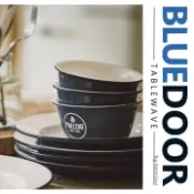BlueD_ Pinecone系列 復古 深藍 飯碗 湯碗 平盤 牛排盤 碗盤 送禮套裝 美式 鄉村風  非 琺瑯 日本