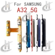 SAMSUNG 適用於三星 Galaxy A32 5G A326 電源音量側鍵排線按鍵關閉側面音量上下按鈕更換部件