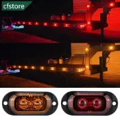 CFSTORE 2LED 卡車鏡頭側標誌燈 12-24V 防水汽車拖車貨車貨車巴士安全警告信號燈紅色黃色白色 F2Z1