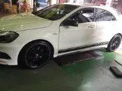 【A-327】17吋鋁圈 5孔112 類 BBS BENZ A180 實裝圖