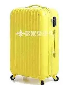 【缺貨中補貨葳爾登】24吋Travelhouse輕硬殼旅行箱防刮登機箱防水拉桿行李箱超輕旅行家24吋6036黃色