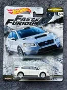 《微瑕》風火輪 斯巴魯 WRX STI 速度與激情 1/64 合金鐵底膠胎 全